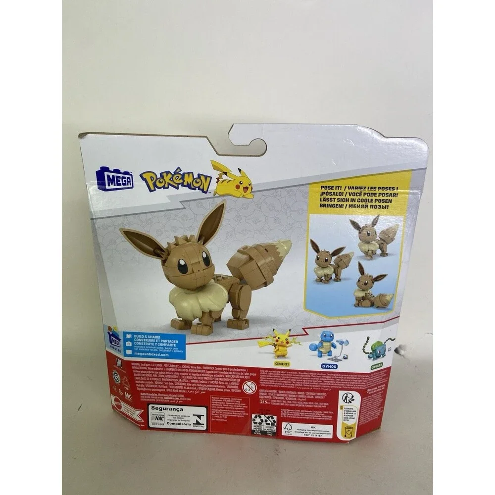MEGA Pokémon Build & Show Eevee Building Set 215 pieces HDL84 NEW